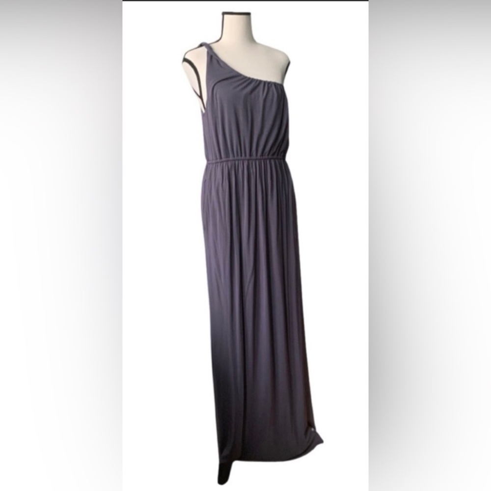 J.Crew Thea Maxi in Twisted One Shoulder Stretch Jersey Dress